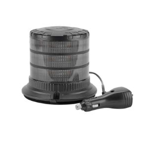 LED rotacijsko svjetlo, magnetsko, zatamnjena leća, žuto, 12-24V + 2,5 m kabel