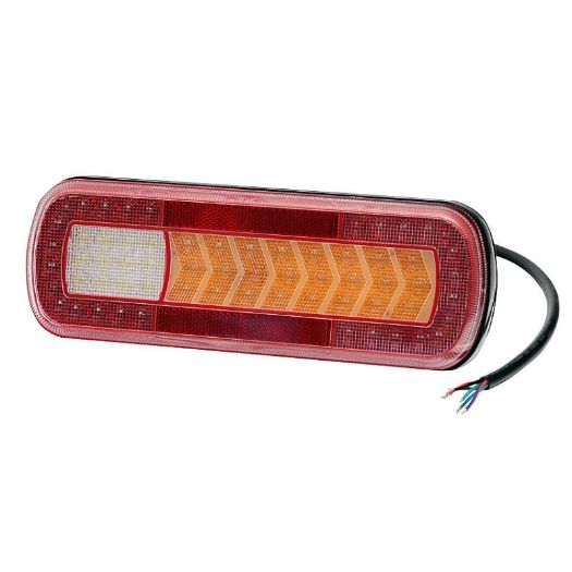 LED stražnje svjetlo s dinamičnim indikatorom, 9-33V + 0,5 m kabel