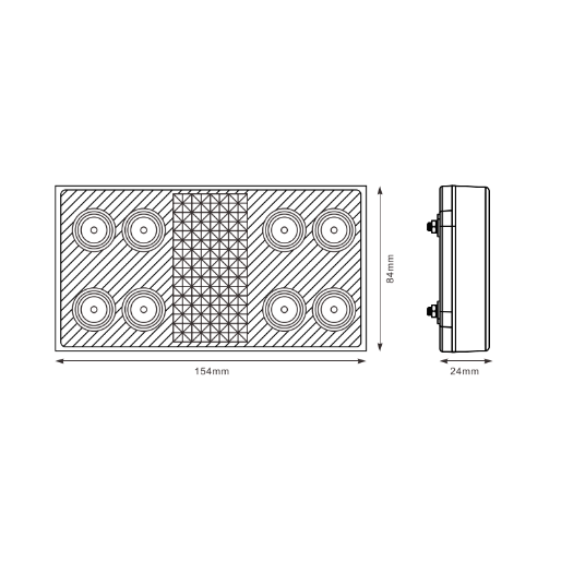 LED stražnje svjetlo, 9-33V