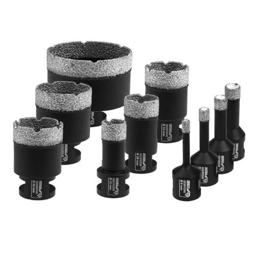 VB set dijamantnih kruna 6,8,10,12,20,28,35,40,45,68 mm