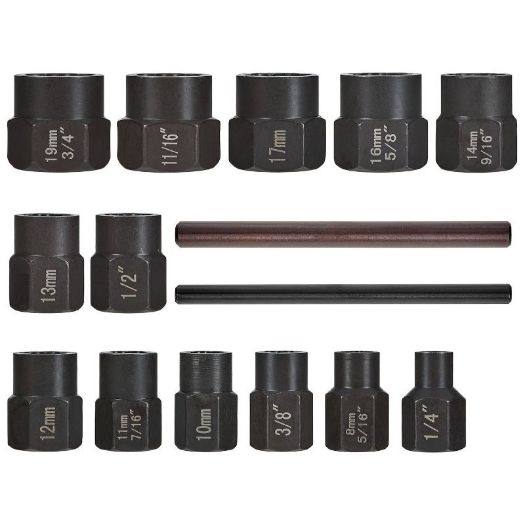 Set izvlakača vijaka 6-19 mm, 15 komada