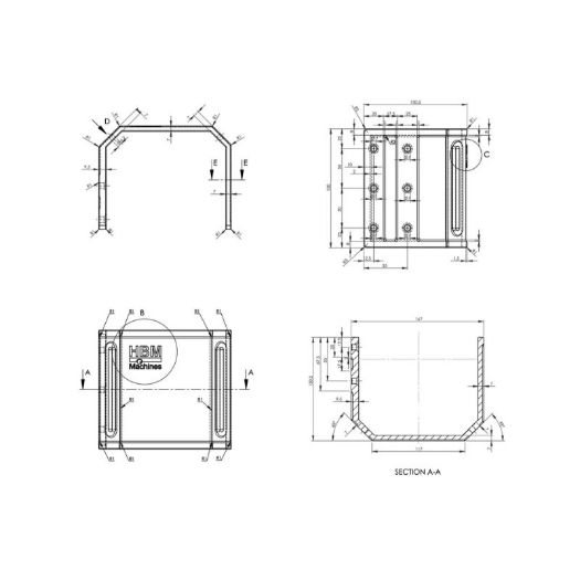 Plastična zaštita za stupnu bušilicu 167 x 130.5