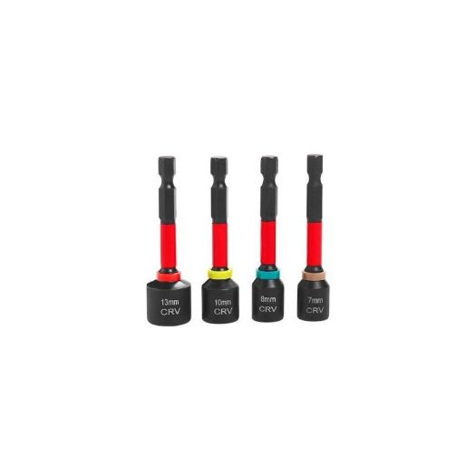 Set nasadnih ključeva bitovi 4 kom, 7, 8, 10, 13 mm