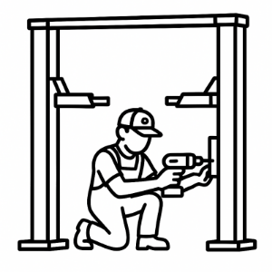 UGRADNJA DVOSTUPNE DIZALICE S GORNJOM VEZOM 