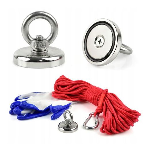 Neodimijski magnet 50 kg set s užetom od 20 m i rukavicama