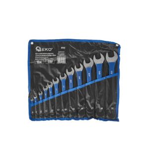 Polirani kombinirani ključevi s gumenim rukohvatom protiv klizanja 6-32 mm 12 komada CRV