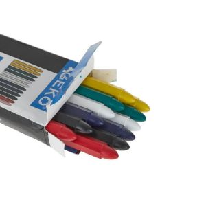 12 komada krede za gume različitih boja 12x120 mm