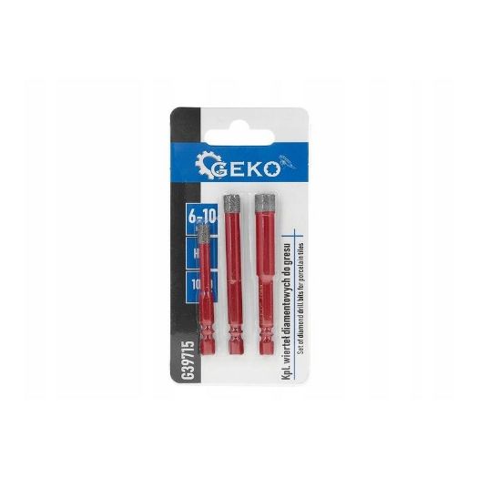 3 komada seta dijamantnih svrdala za pločice 6-10 mm HEX