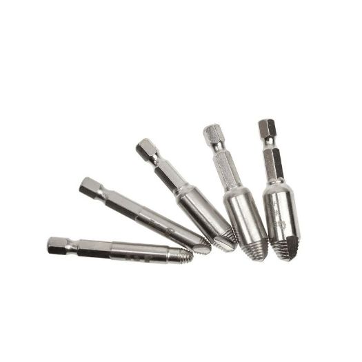 HSS4341 Set izvlakača polomljenih vijaka šesterokutni 5 kom