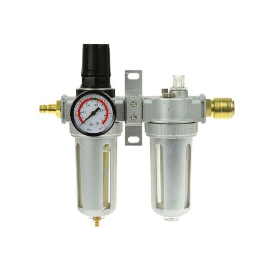 Regulator zračnog filtera i podmazivač 1/2" NPT s manometrom