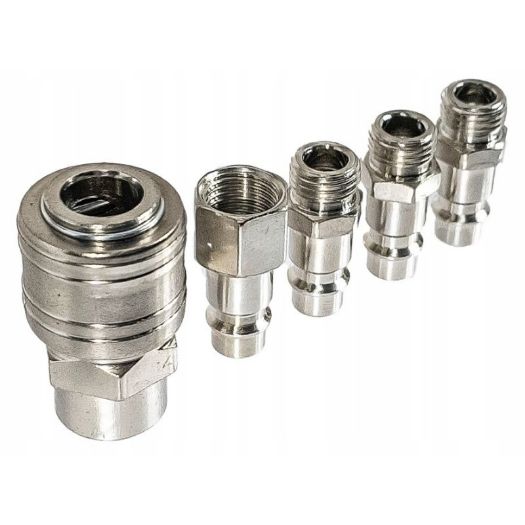 Set od 5 europskih zračnih spojnica 1/4"
