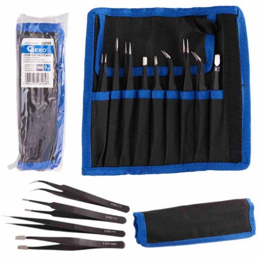 Set pinceta od 9 komada 