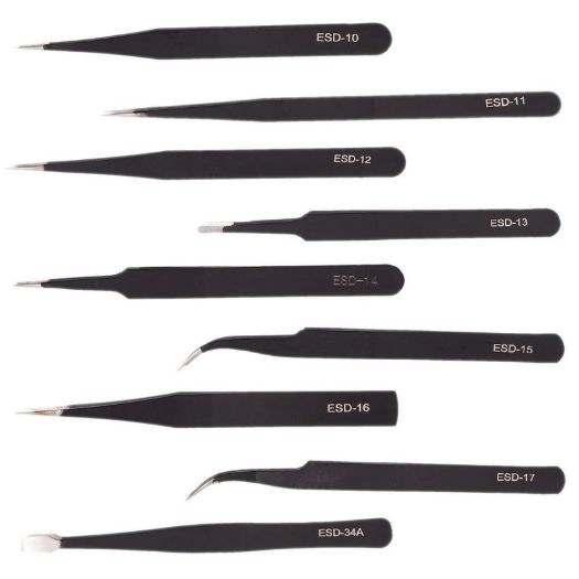 Set pinceta od 9 komada 