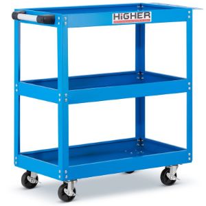 Radionička kolica s 3 police, plava