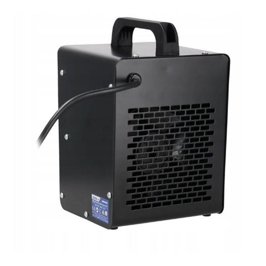 PTC električni grijač 2.0kW, kvadratni, crni, keramički grijač