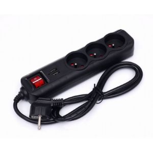 Produžni kabel 3 utičnice i 2 USB priključka 