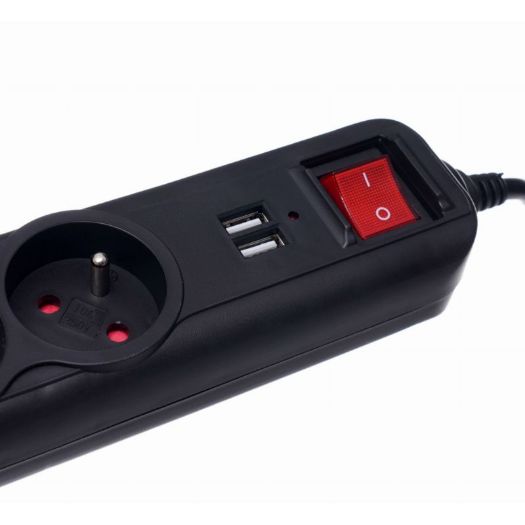 Produžni kabel 3 utičnice i 2 USB priključka 