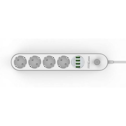 Produžni kabel 4 utičnice i 4 USB priključka 