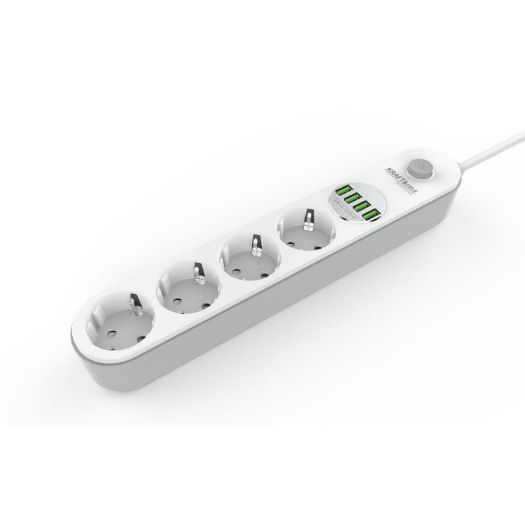 Produžni kabel 4 utičnice i 4 USB priključka 