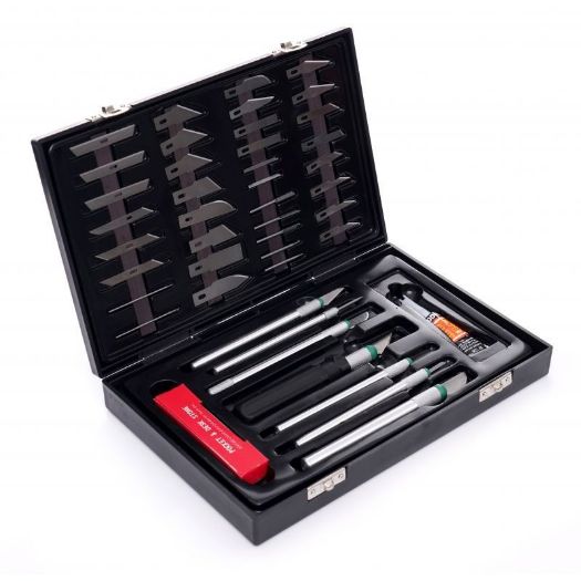 set modelarskih nožića KD10595 od 56 komada