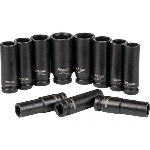 Set produljenih udarnih nasadnih ključeva 1/2" 13-27 