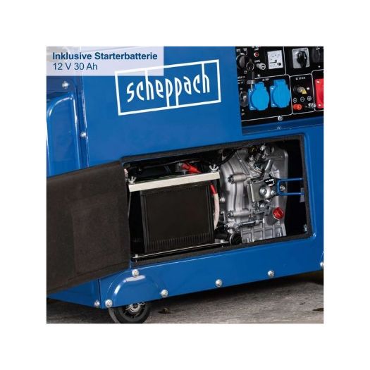 Dizelski generator SG5200D - 7,7 KS, 5000 W, Električni start, 2x 230 V, 1x 400 V utičnica