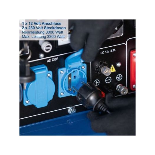 Dizelski generator SG5200D - 7,7 KS, 5000 W, Električni start, 2x 230 V, 1x 400 V utičnica