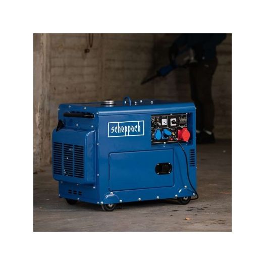 Dizelski generator SG5200D - 7,7 KS, 5000 W, Električni start, 2x 230 V, 1x 400 V utičnica
