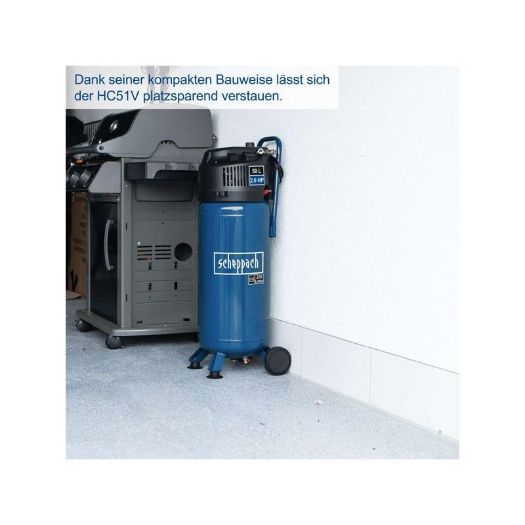 Vertikalni bezuljni kompresor - 10 bara, 50L , 230V, 1500W, HC51V