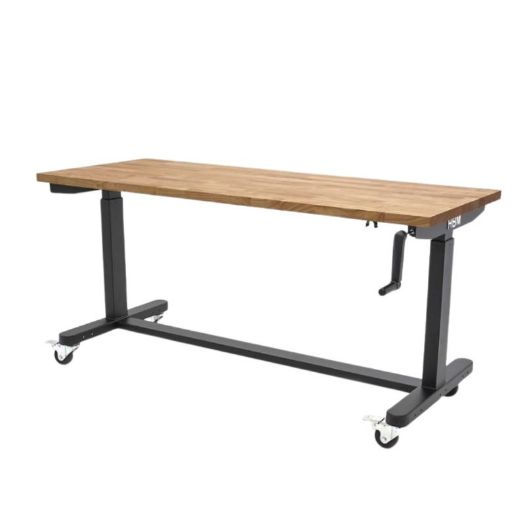 Podesivi radni stol sa drvenom pločom 152 cm