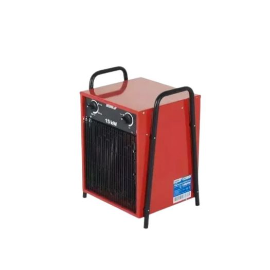 Električna grijalica 15kW, kvadratna, crvena