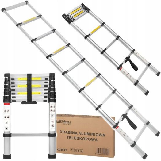 Aluminijske teleskopske ljestve 2,6 m