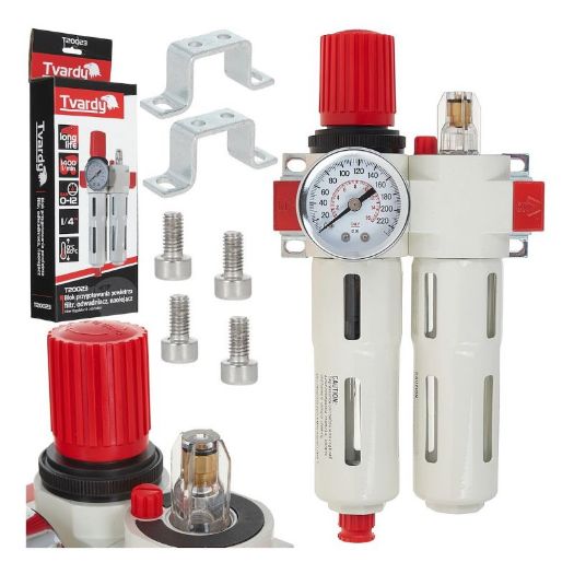 Regulator zraka s filterom, dehidratorom i podmazivanem 1/4"