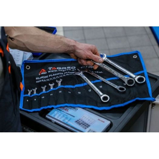 Kombinirani ključevi s račnom 8-19mm, 12kom
