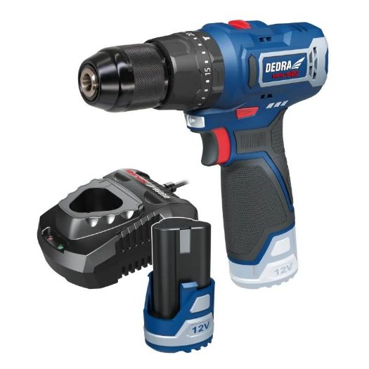 Akumulatorska udarna bušilica 12V, 45 Nm, 2 Ah baterija, punjač