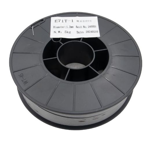 E71T-1 MIG žica za zavarivanje s jezgrom od fluksa 1,2 mm / 5 kg / Promjer kalema: 200 mm