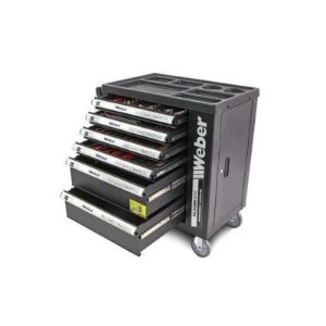 Kolica s 154 komada alata, 6 ladica