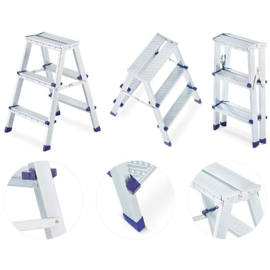 Dvostrane ljestve od pocinčanog čelika 2x3