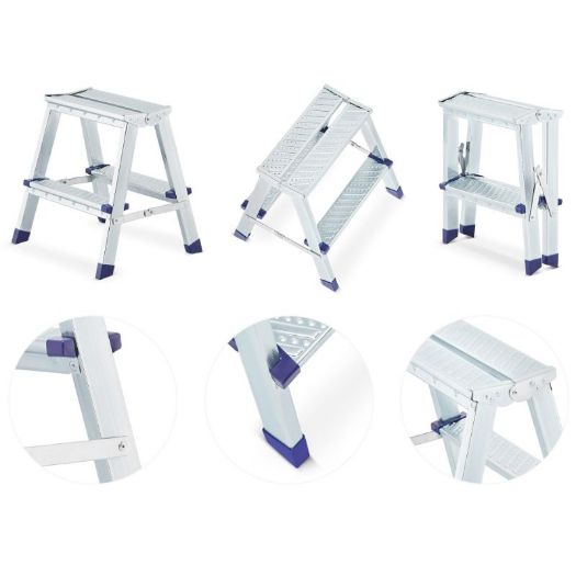 Dvostrane ljestve od pocinčanog čelika 2x2