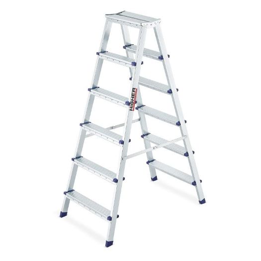 Dvostrane ljestve od pocinčanog čelika 2x6