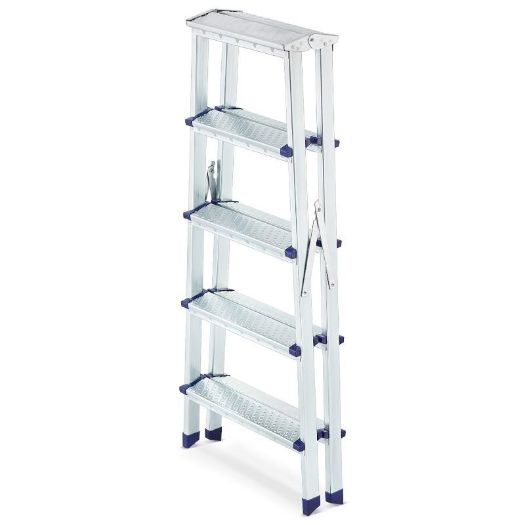 Dvostrane ljestve od pocinčanog čelika 2x5