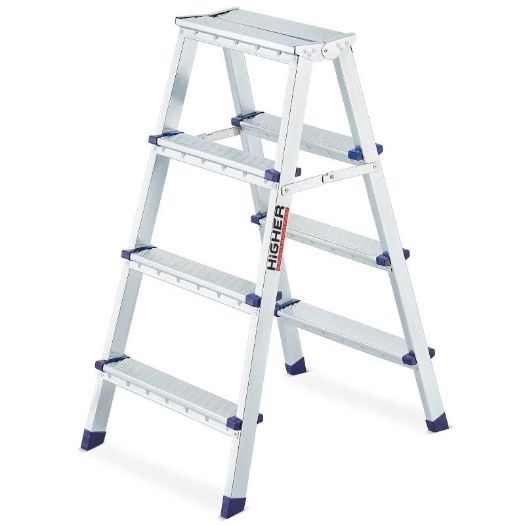 Dvostrane ljestve od pocinčanog čelika 2x4