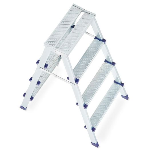 Dvostrane ljestve od pocinčanog čelika 2x4