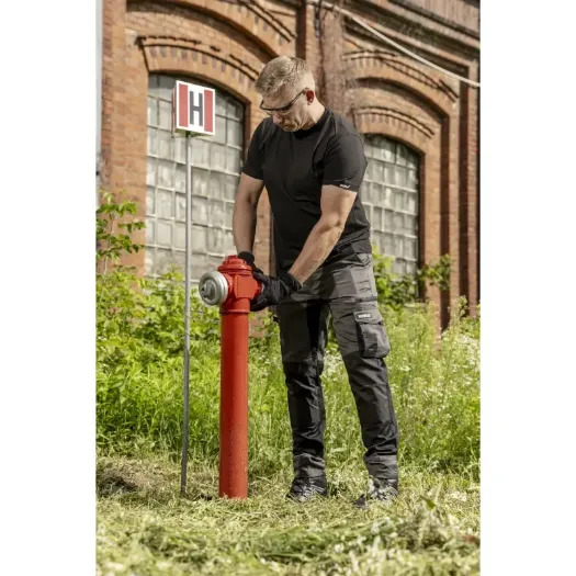 Sive radne hlače sa spandexom veličina S/48, težina 240 g/m2