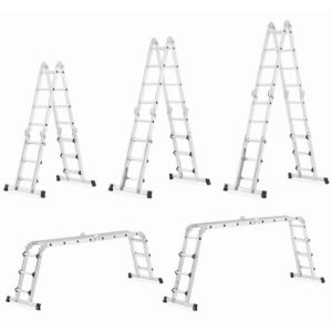 Teleskopske zglobne ljestve 4x4 s platformom