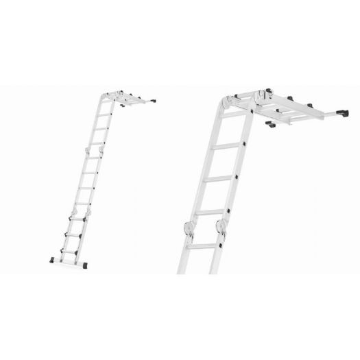 Teleskopske zglobne ljestve 4x4 s platformom