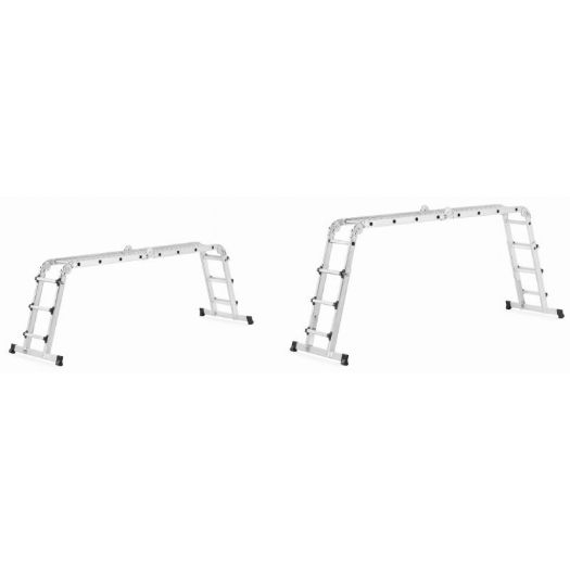 Teleskopske zglobne ljestve 4x4 s platformom