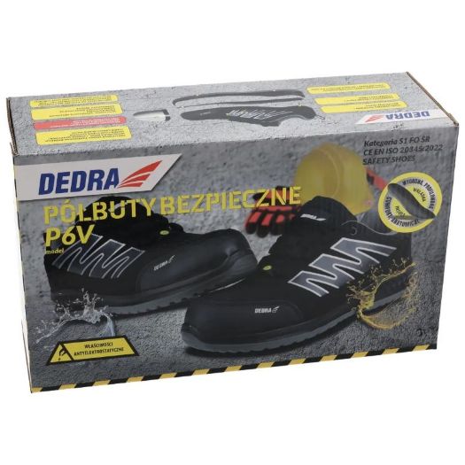 Zaštitne cipele P6V, brušena koža, veličina 41, kategorija S1 (kompozitna kapa)