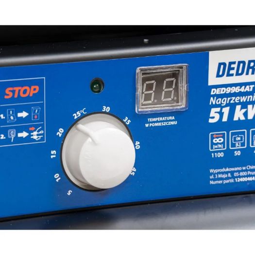 Uljni grijač zraka 51 kW sa termostatom