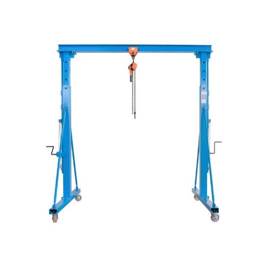 Teleskopska portalna dizalica s kolicima i lančanom vitlicom, 1t